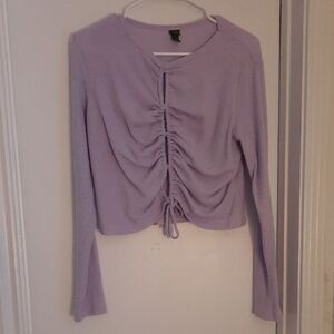 Lavender Ruched Women's Top